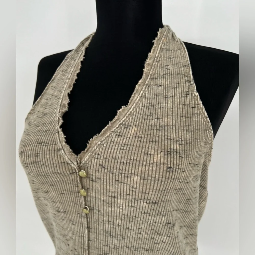 Anthropologie Pilcro Henley Moss Halter Top Women’s - Picture 5 of 15